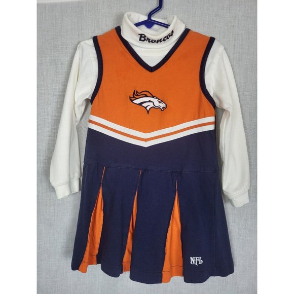 NFL Dresses Denver Bronco Nfl Girls 2piece Cheerleader Outfit 4t